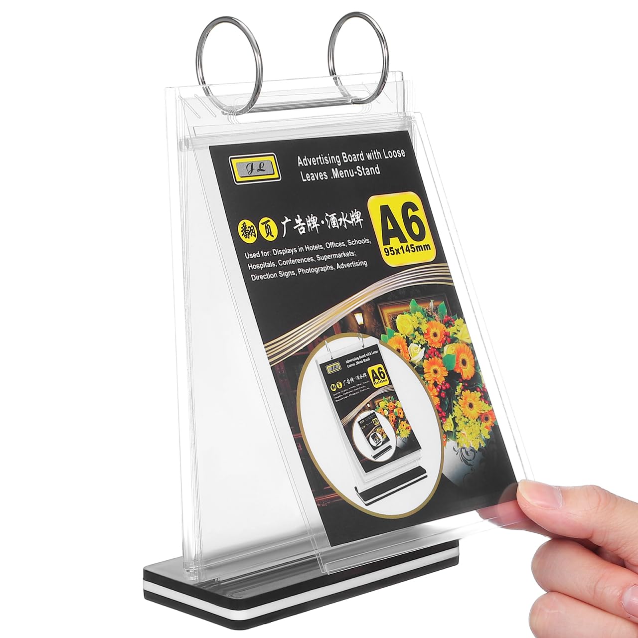 Amazon.com: SEWACC Flip Menu Stand, Vertical Table Card Flip