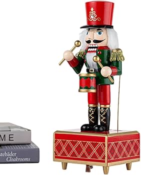 Amazon.co.jp: クリスマスくるみ割り人形のオルゴール | 木製くるみ