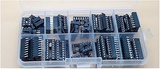 55PCS/Lot DIP IC Sockets Adaptor Solder Type Socket Kit 6 8 14 16 18 20 pins Round Pin 8P