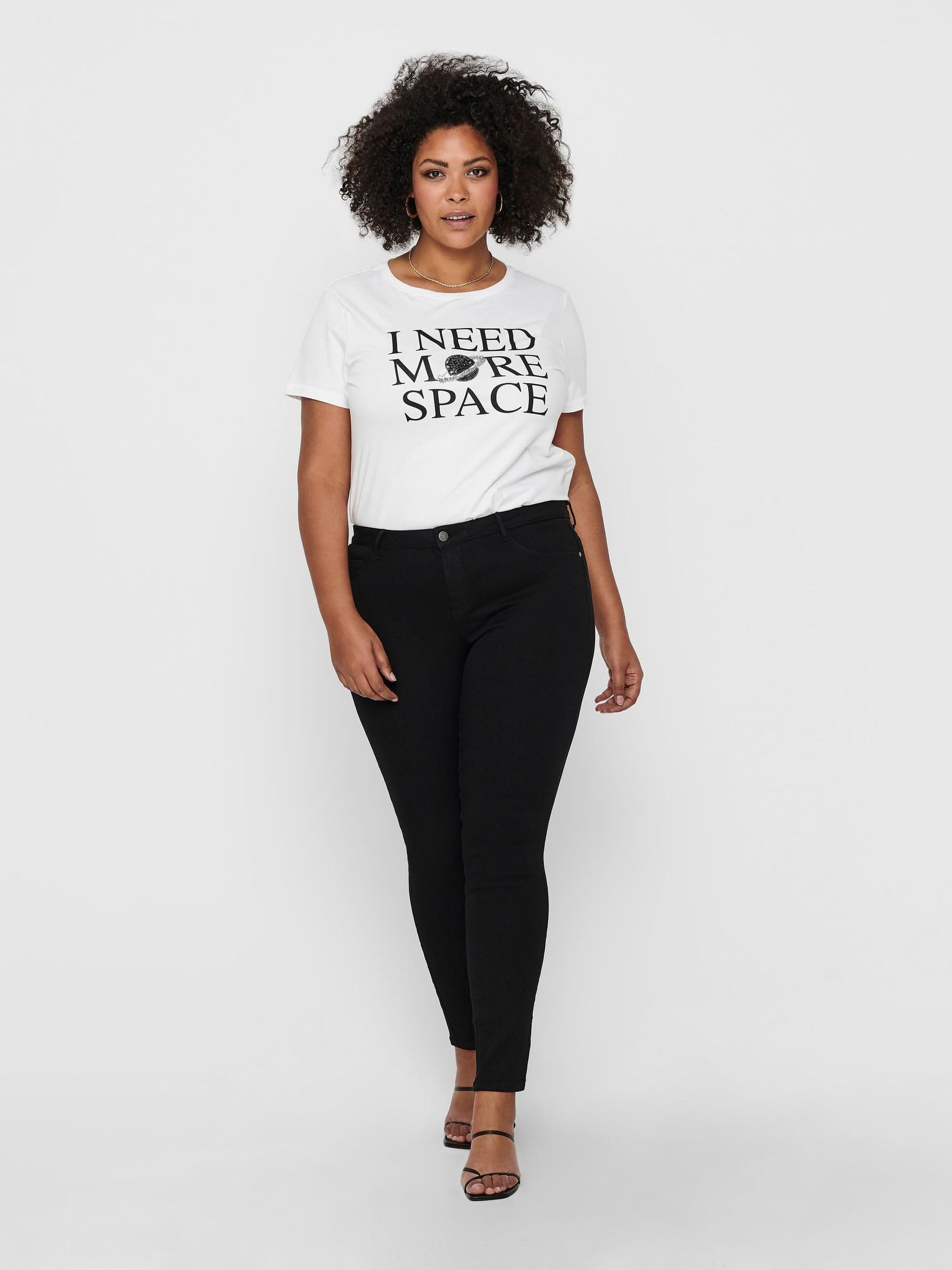 Only Carmakoma Carthunder Push Up Reg Skinny Jeans Noos - Vaqueros Mujer