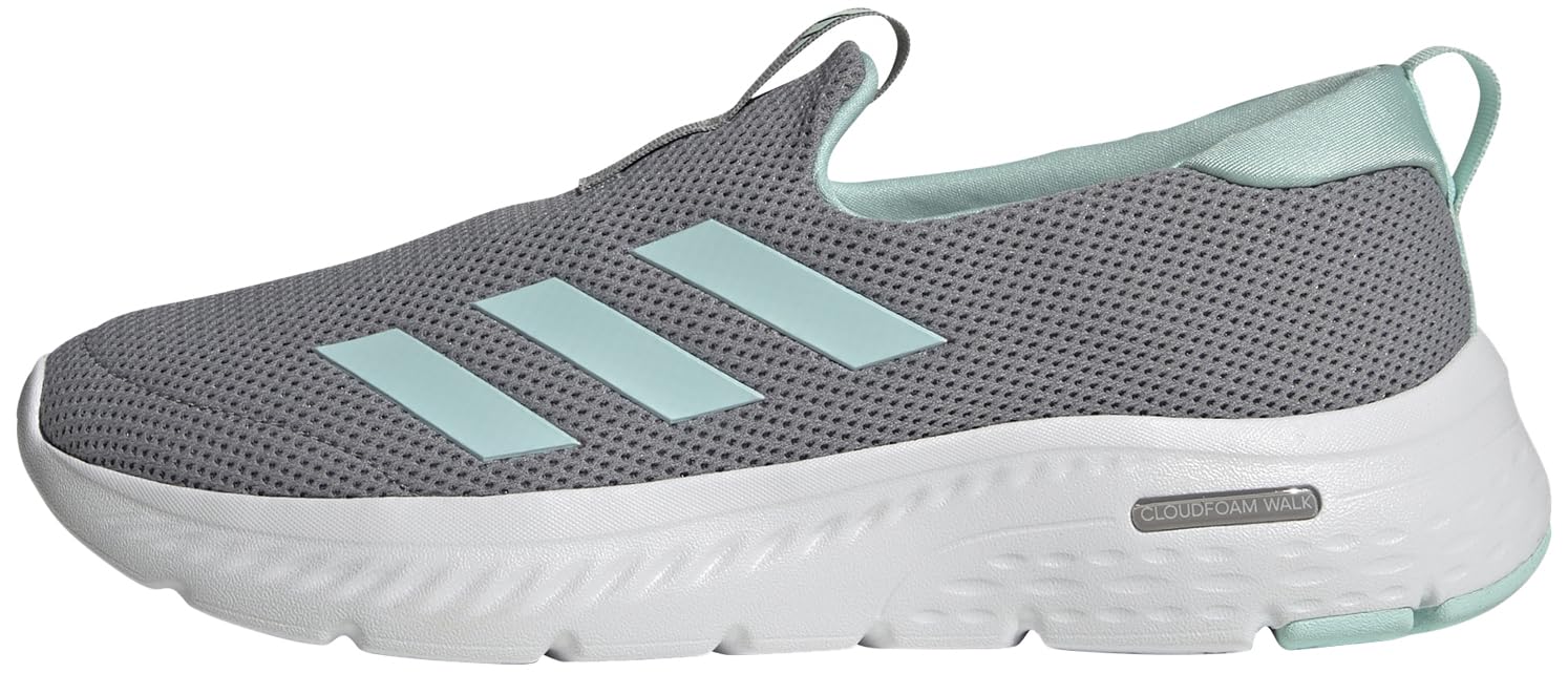 adidas Women's Cloudfoam Move Lounger Shoes, Grey/semi Flash Aqua/Cloud White, 4.5 UK