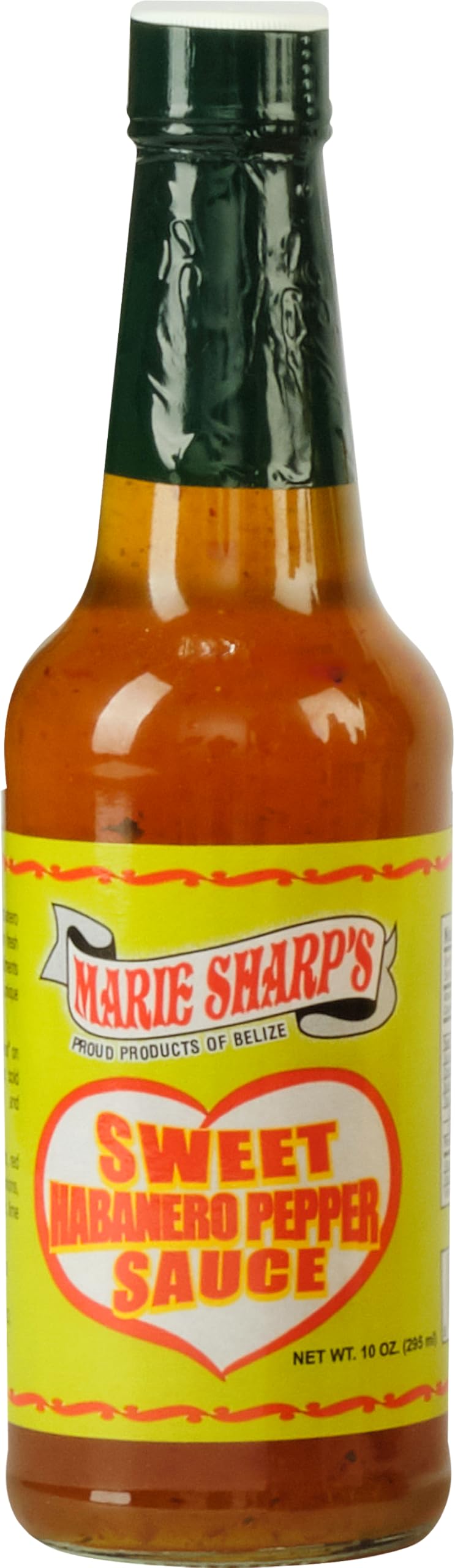 Marie Sharp’s Sweet Habanero Pepper Sauce, 10 oz | Belizean Hot Sauce with Sweet & Spicy Flavor | Perfect for Glazes, Marinades & Dips | All-Natural, No Preservatives