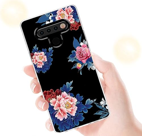 Miniatura 6 de Funda de teléfono para LG K51, LG Reflect Case, LG Q51 para niñas y mujeres, patrón transparente delgado a prueba de golpes, suave, flexible, TPU