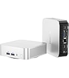 GEEKOM A6 Mini PC with AMD Ryzen 7 6800H, 16GB DDR5 RAM 512GB M.2 NVMe SSD, Radeon 680M, Compact Aluminium Design Windows 11 Desktop Computer for Home/Business, USB4/8K UHD/Wi-Fi 6E/BT 5.2/SD Slot