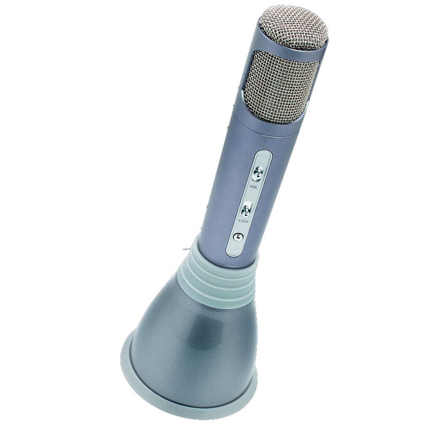 Itek Portable Wireless Speaker And Karaoke Microphone Silver
