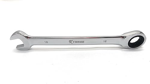 Miniatura 4 de Xtreme Llave de trinquete de punto apretado con movimiento de 5 y acero pulido endurecido para proyectos con espacios métricos estrechos (0.315 in)