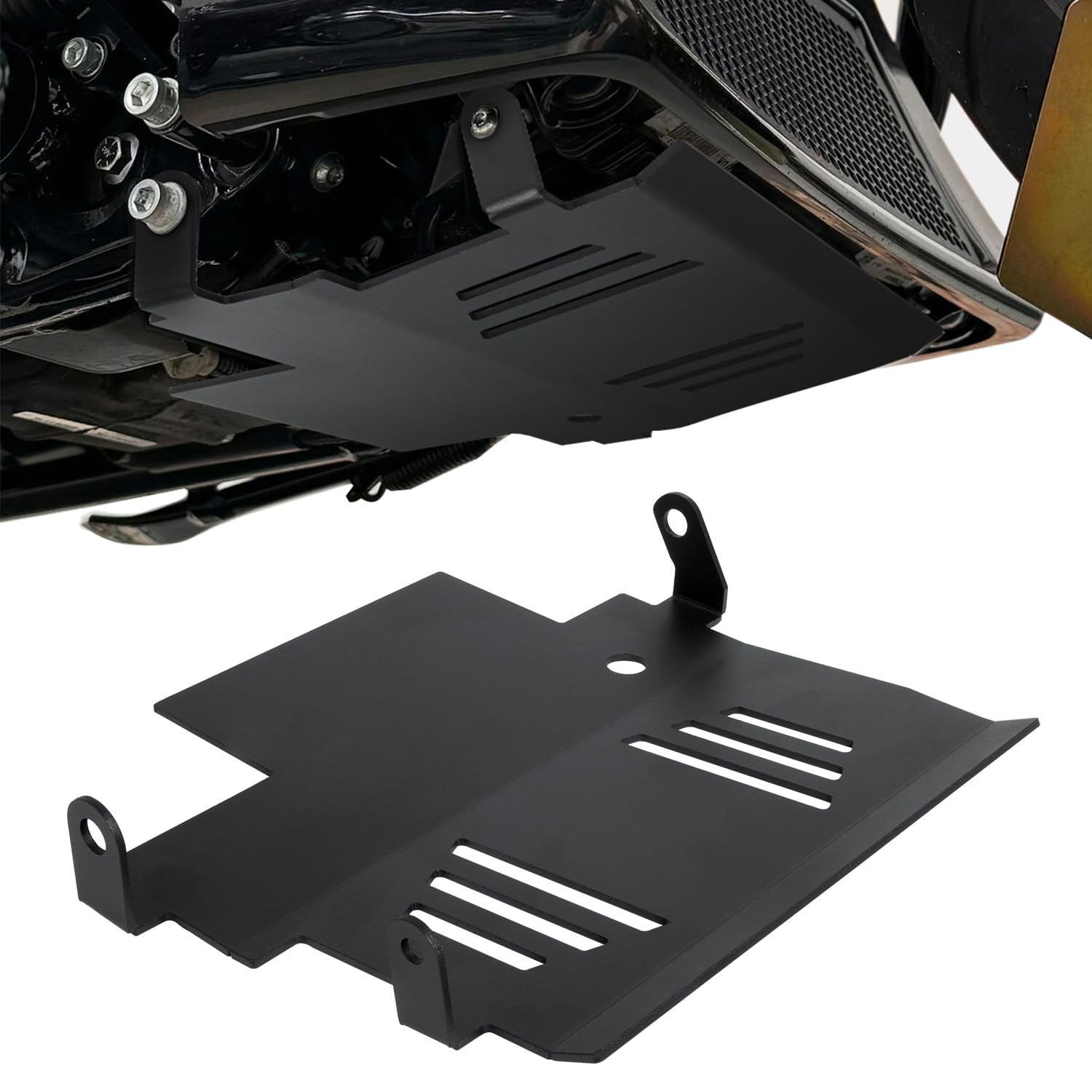 Skid Plate Compatible with Harley Touring Street Glide, CVO Street Glide, Road Glide, CVO Road Glide 2024-2026 Aluminum Engine Protection Guard