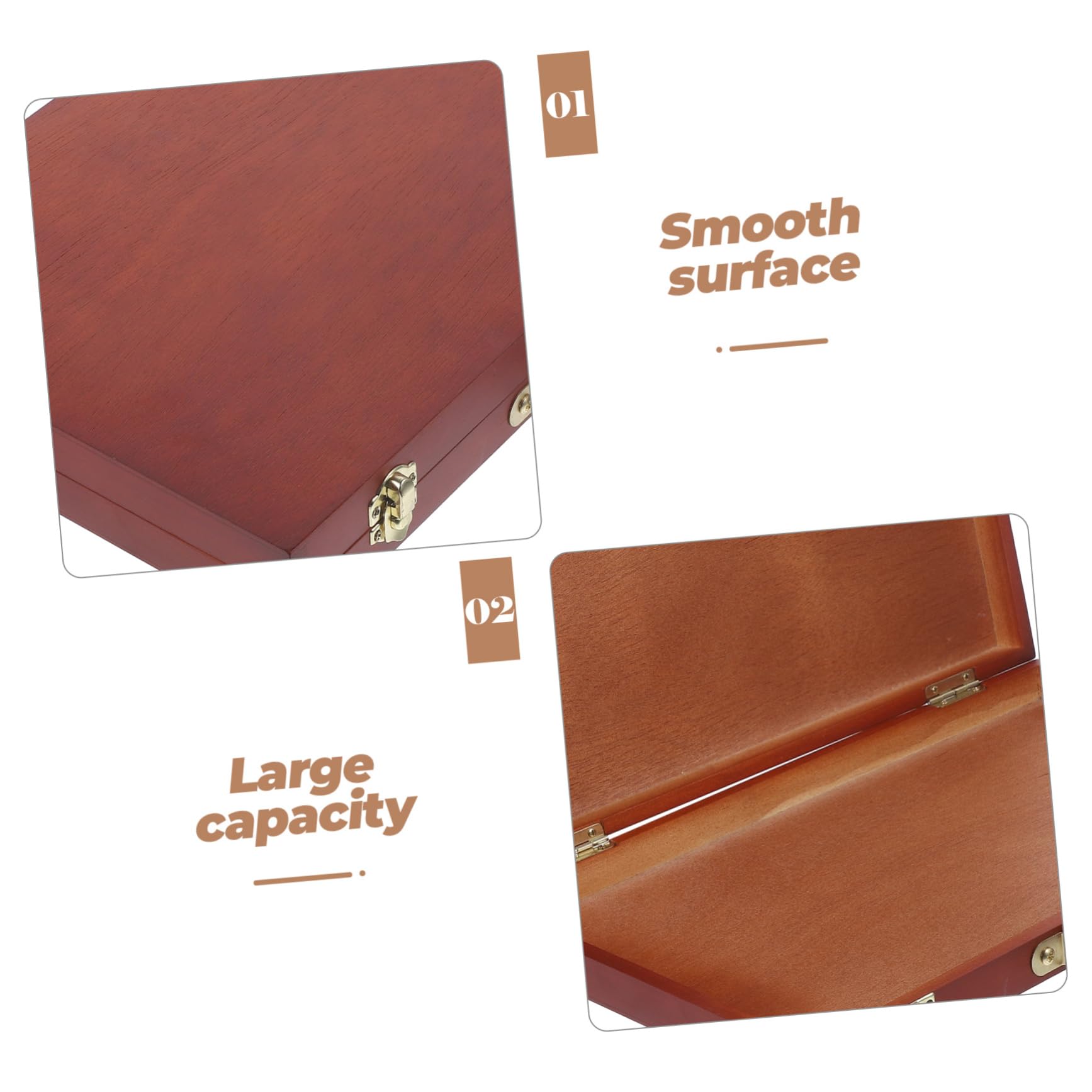 Boîte de Peinture en Bois Style Européen, de Rangement Multifonctionnelle