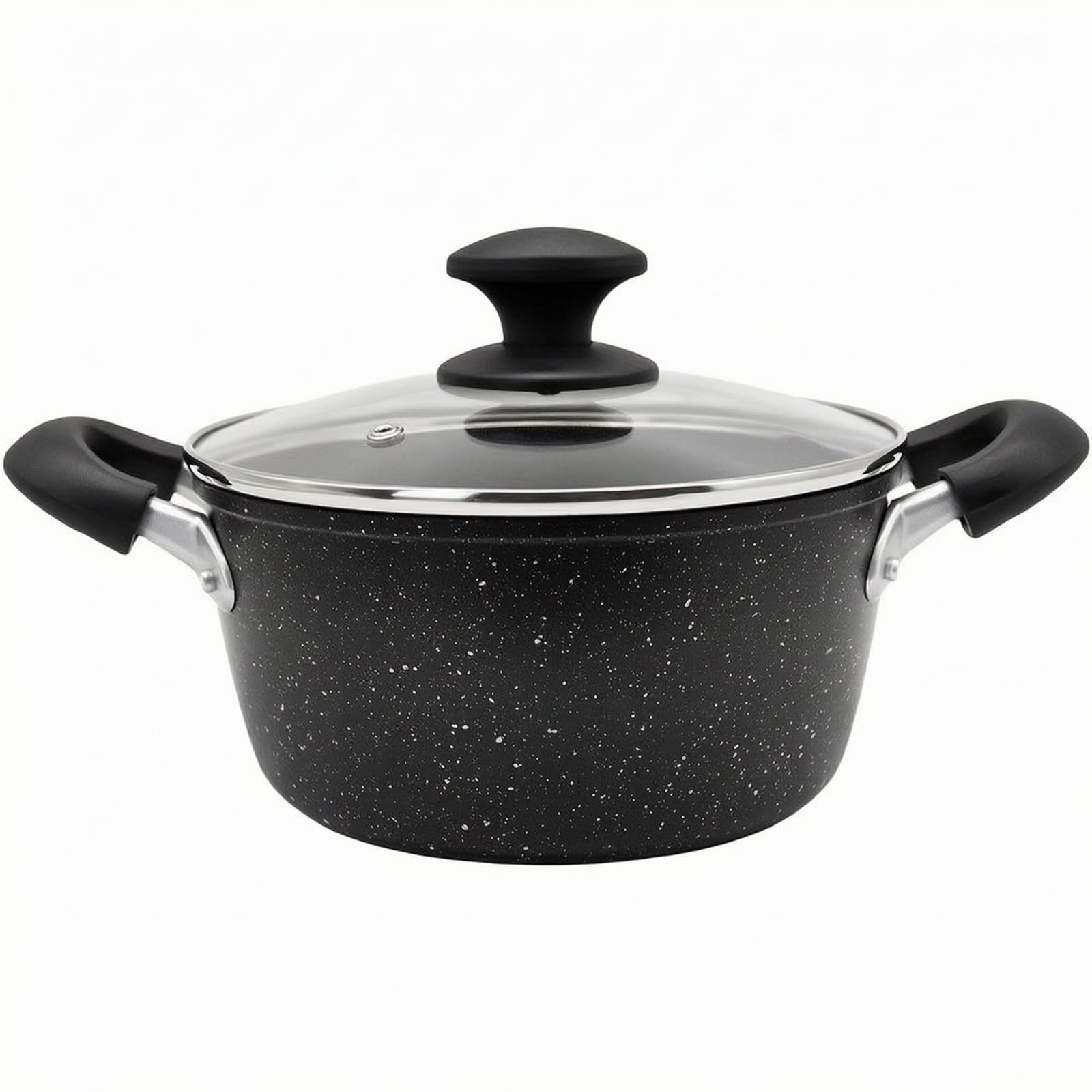 kowaku Marmite Antiadhésive En Aluminium Traparent Pot à Antiadhésif Usteile Cuisine pr Familles, 24CM