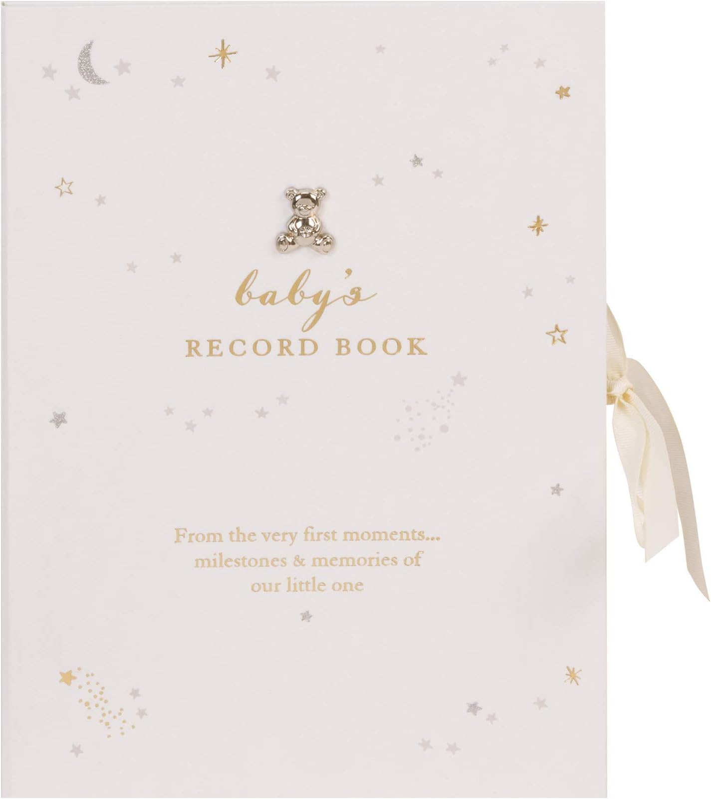 Baby's A4 Baby Record Keepsake Book Christening Baptism New Birth Gift White