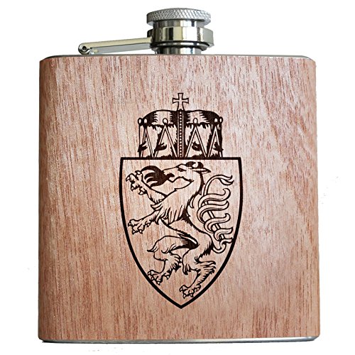 Steiermark - Petaca de madera (180 ml, con escudo grabado de estririo) Cover