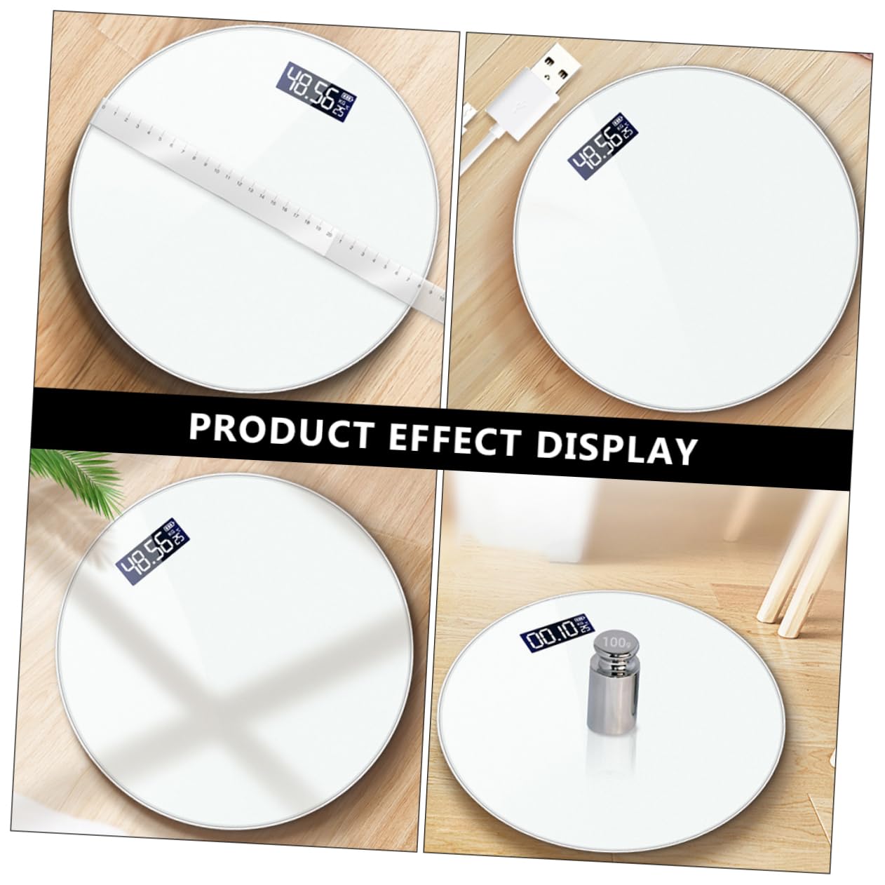 Báscula de Peso Corporal Digital de Gestión Fitness de Precisión con Pantalla LED y Diseño Duradero para Uso Hogar