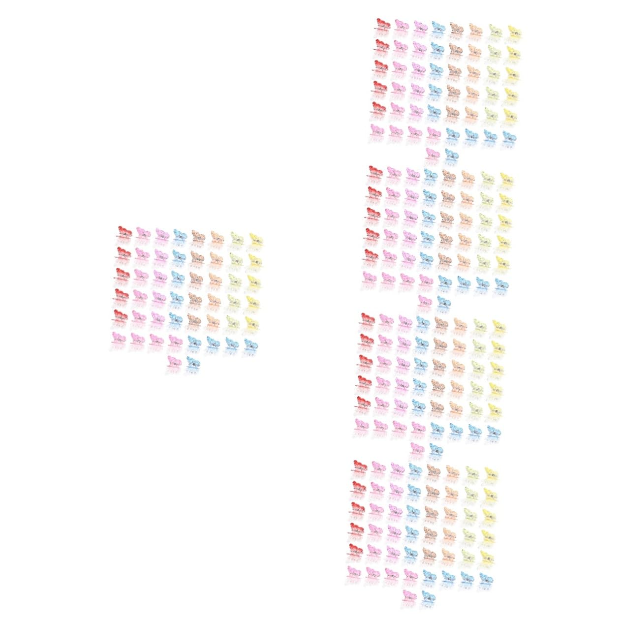 Healeved 250piezas Pinzas De Para Cabello Clips Pequeños De Diseño Elegante Accesorios De Pelo Para Mujeres y Niñas Para Fiestas y Uso Diario Color Transparente Degradado