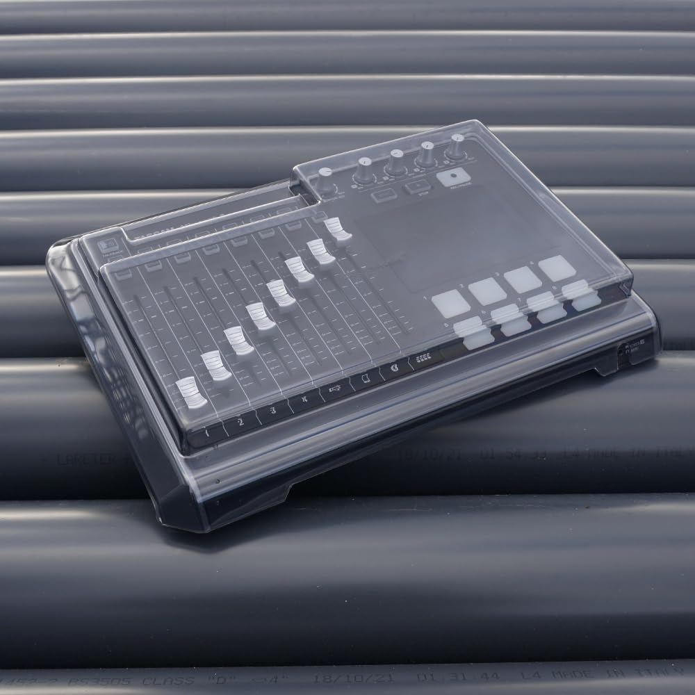 Decksaver Cubierta para Tascam Mixcast 4 - Funda Protectora de policarbonato superresistente en Color Ahumado Transparente, Fabricada en el Reino Unido