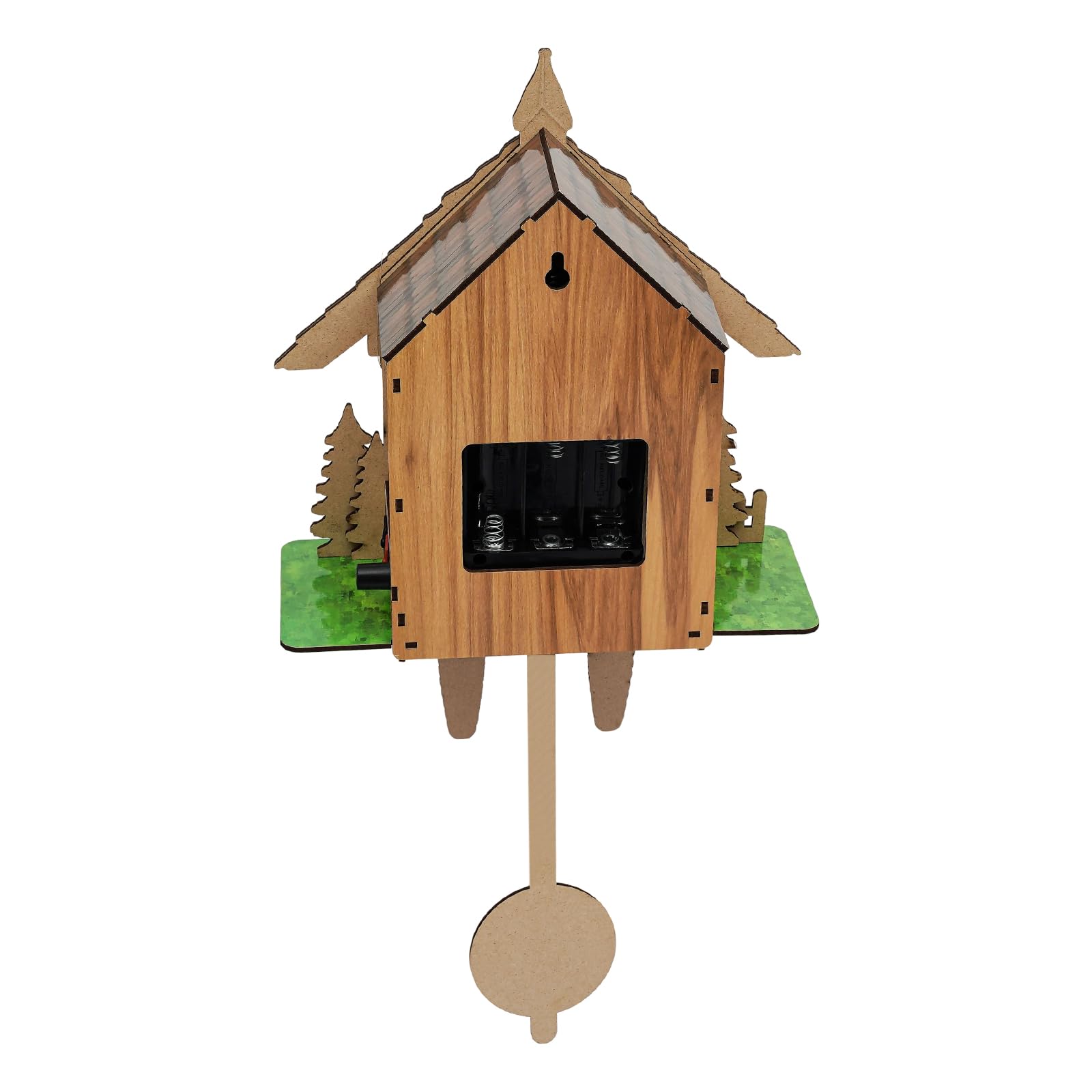 Reloj de Cuco, Relojes de Cuco Esculpidos de la Selva Negra, Reloj de Cuco con Escena Doméstica de Madera, Adecuado para la Decoración de Salón, Dormitorio, Cocina, Restaurante, Bar