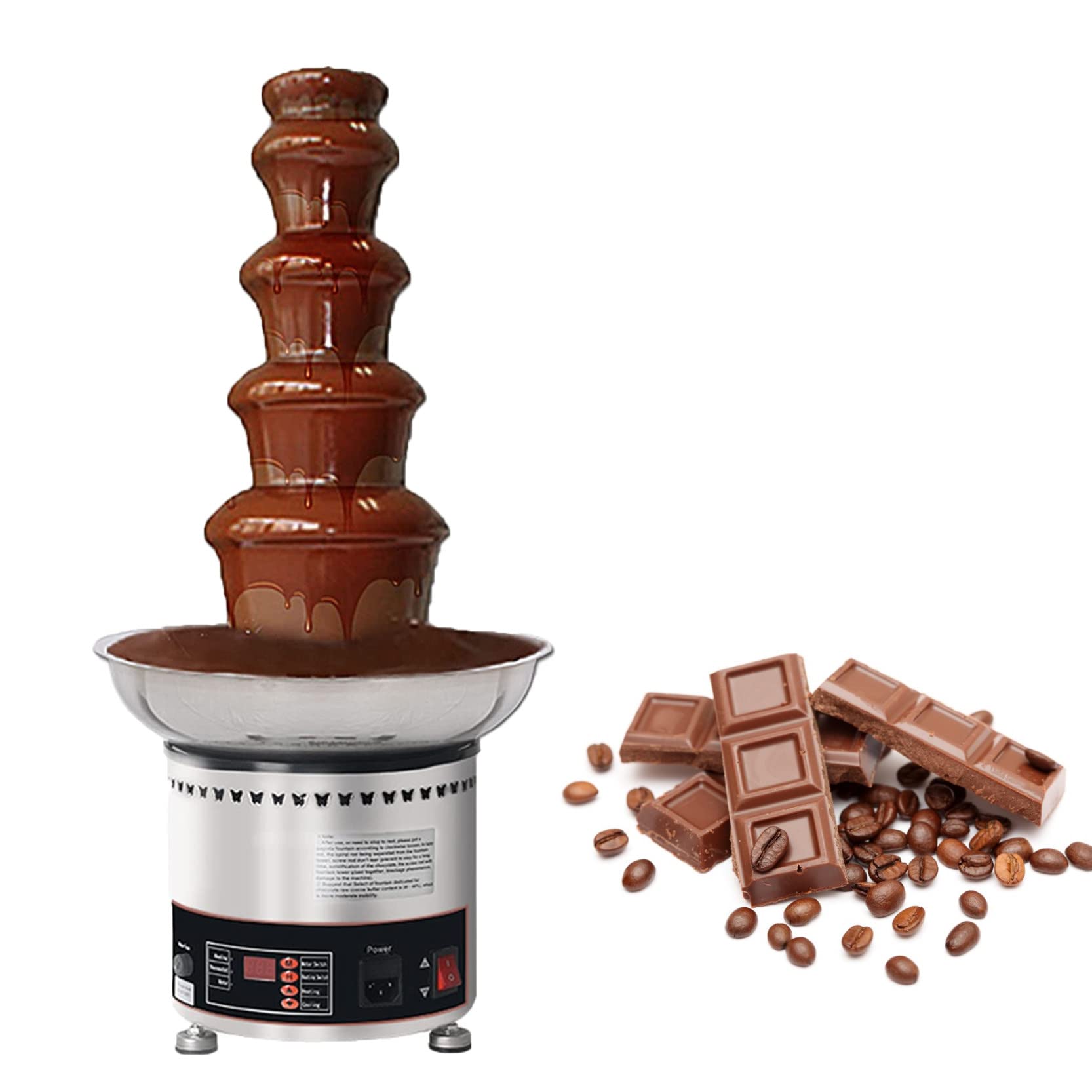 Fondue au chocolat fondue Machine à fondre à température réglable pour bonbons et fromages