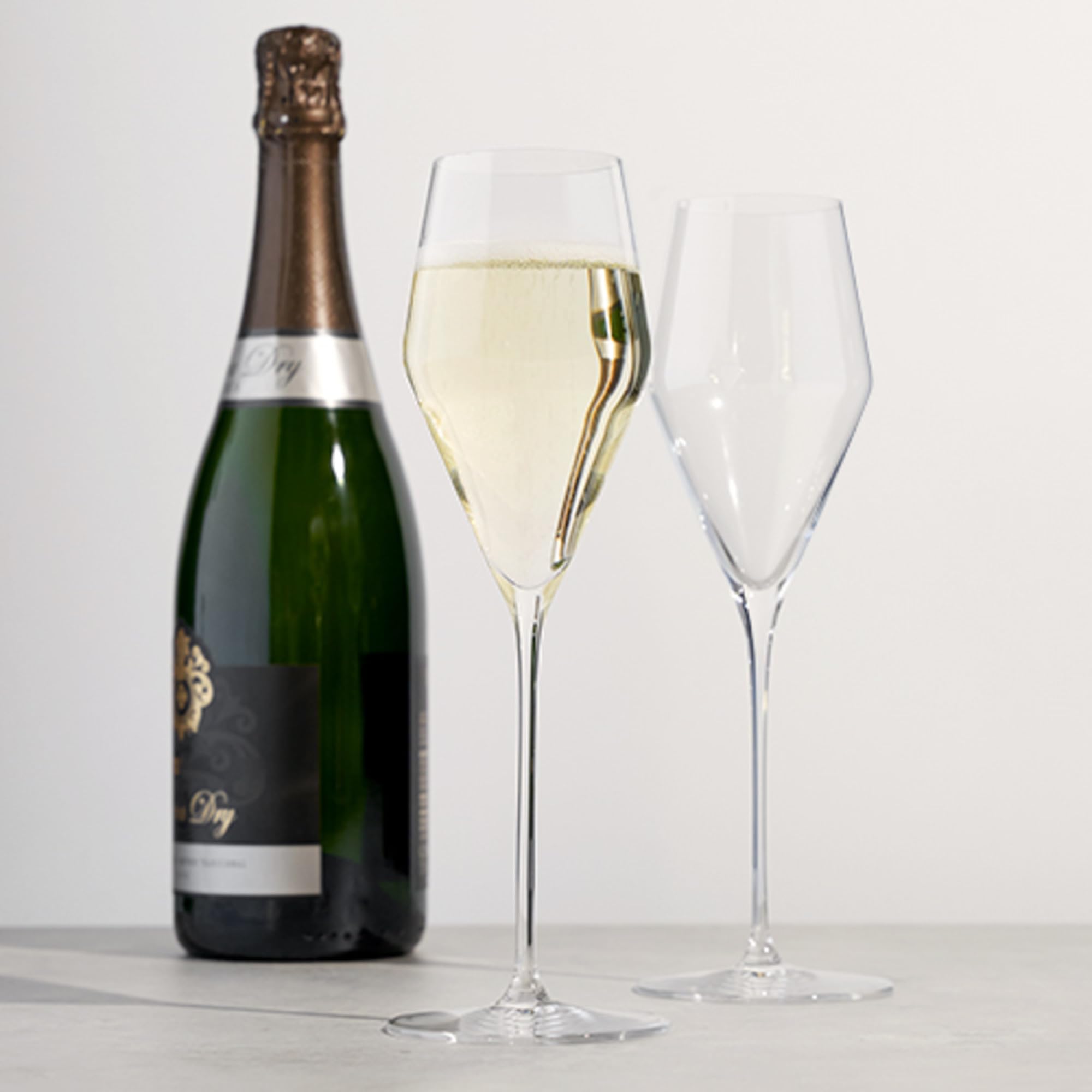 Spiegelau Definition Champagnerflöten, 4 Stück, europäisch hergestelltes Kristall, spülmaschinenfeste Weingläser, 266 ml