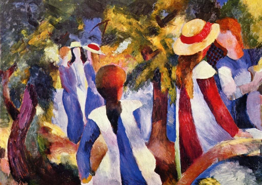 Lais Puzzle August Macke - Jeune Fille dans la Verdure 1000 pièces