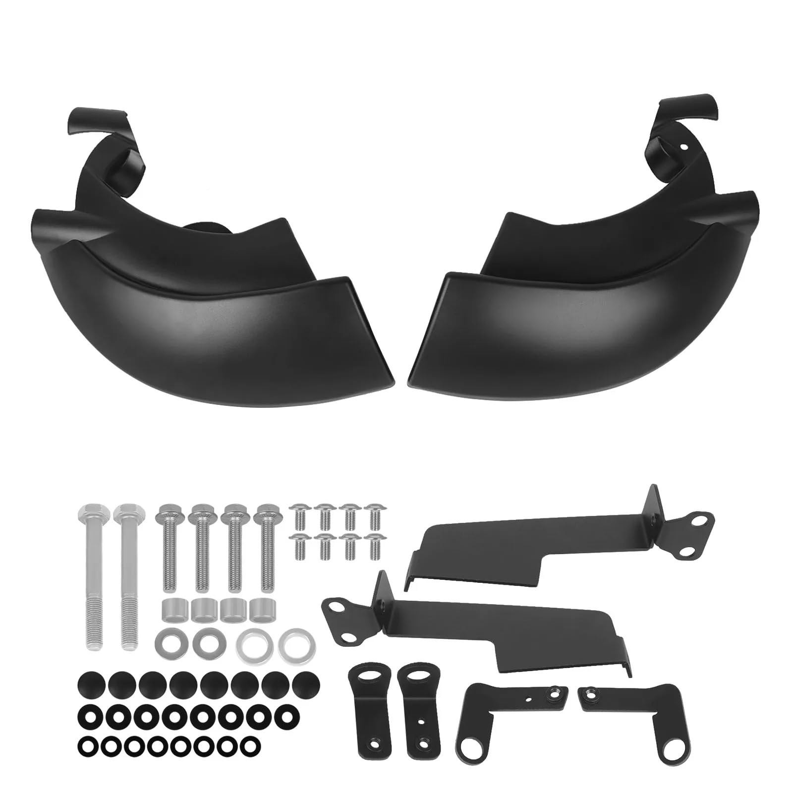 Pinza de freno para motocicleta, conductos de refrigeración de aire, cubierta del radiador compatible con Suzuki GSX-R 1000R 2017-2025 GSX-R1000 2009-2025 Conducto Aire Freno Delantero(Matte Black)