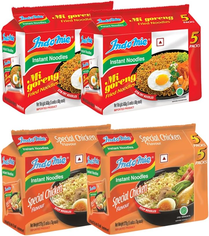 Indomie Combo 20 Packets Mi Goreng(10 Packets) Special Chicken(10 Packets),85 Grams