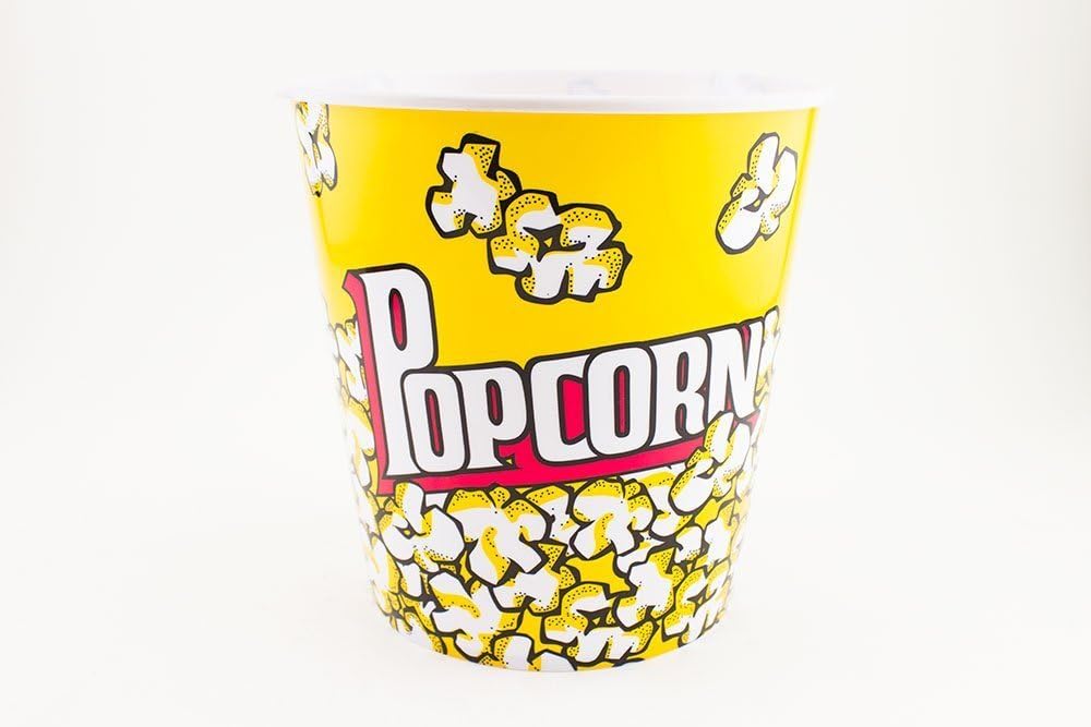 (Set of 10) Reusable Plastic Popcorn Buckets