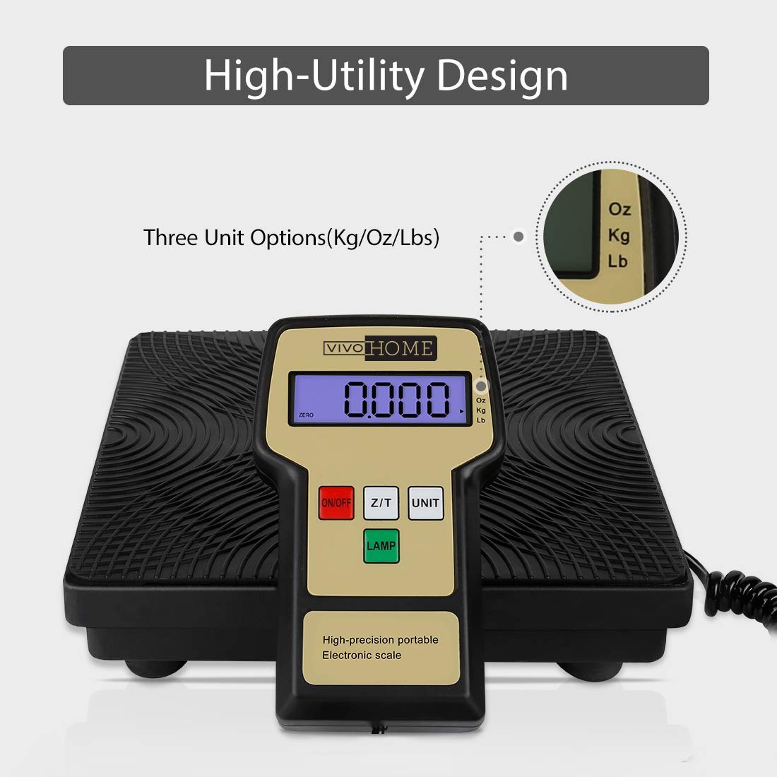 VIVOHOME 1.5 Gallon Vacuum Chamber Pump with High Precision Electronic Digital Refrigerant Charging Weight