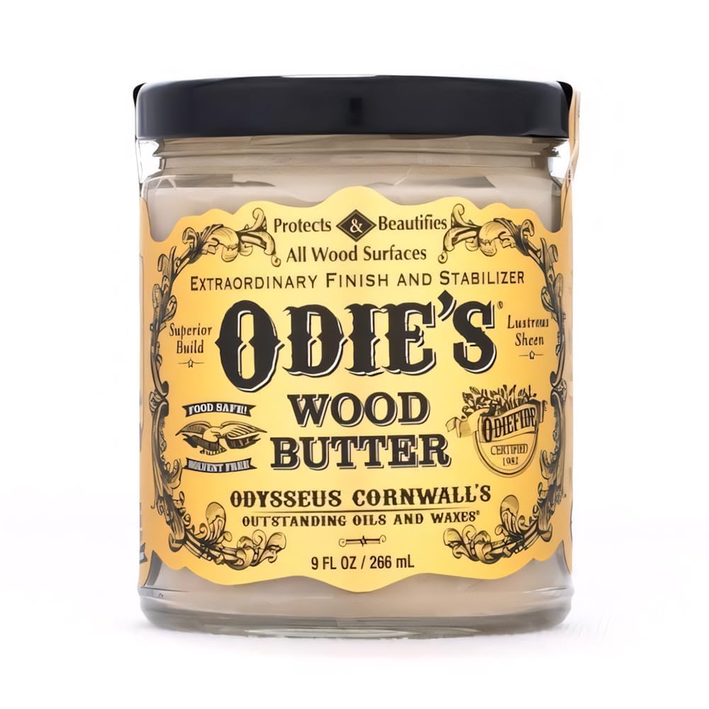 Odie's Wood Butter in a 9 ounce Glass Jar
