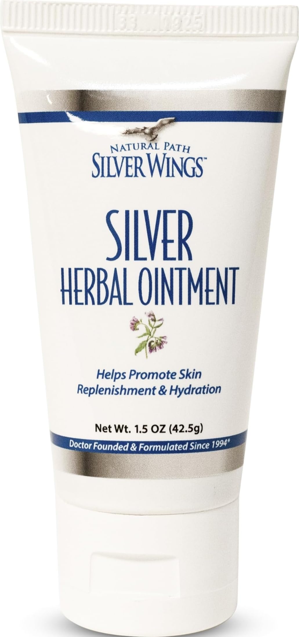 Natural Path Silver Wings 250ppm Silver Herbal Ointment - Nourishing and Moisturizing Skin Care 1.50oz