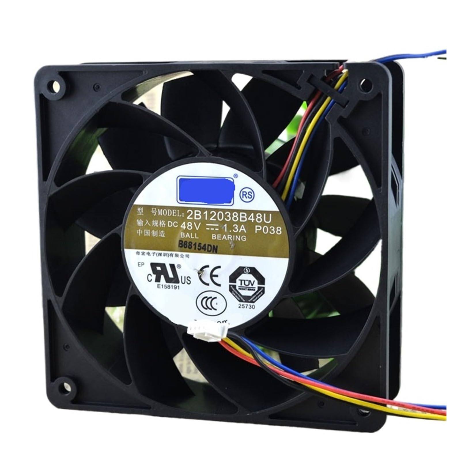 Peqyuacte One Color 2B12038b48u Dc 48V 1.3A 120 * 120 * 38 Mm Cooling Fan