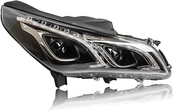 Headlight Assembly Car Headlamp For Hyundai For Sonata 9 MK9 2016-2019 Xenon Lamp Modified Dual Lens Upgrade LED Daytime Running Light Car Headlight