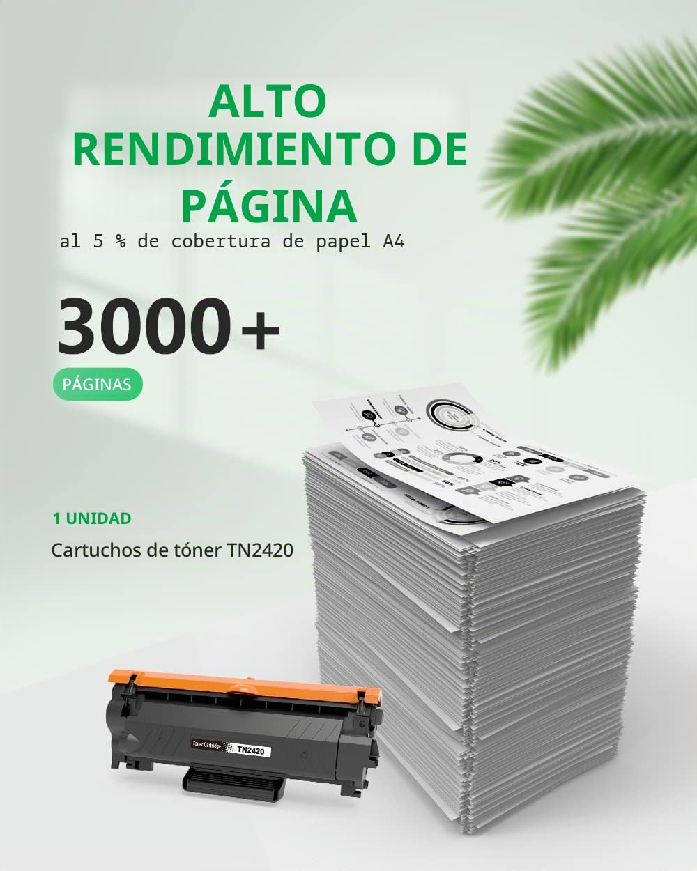 Colorfly TN2420 Cartucho de Tóner Compatible Brother Negro para MFC L2710DW L2750DW L2730DW DCP-L2530DW L2510D L2550DN HL-L2310D HL-L2370DN HL-L2350DW