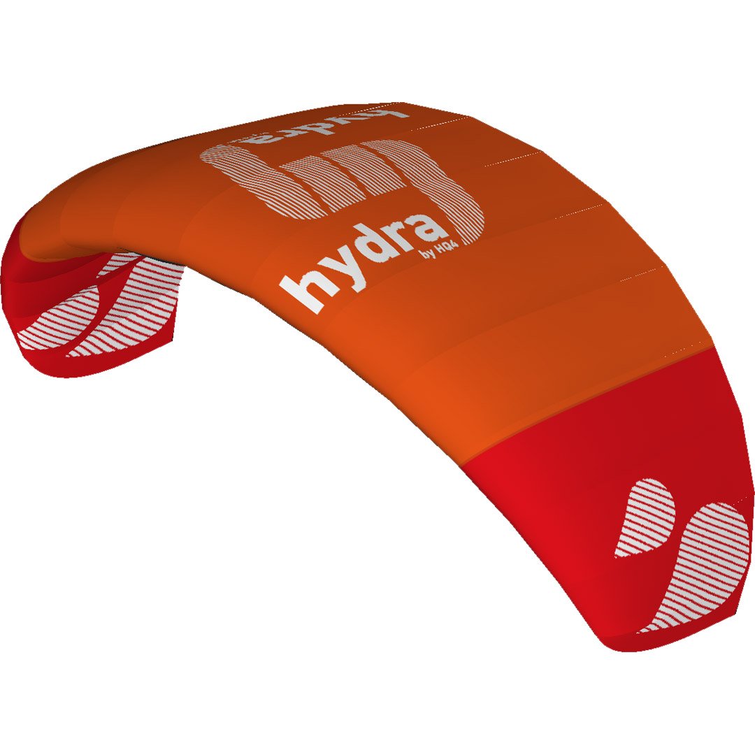 HQ HQ4-Kites Hydra, Größe 300, 350, 420, Dreileiner Lenkmatte Trainerkite, Perfekter Einstieg ins Powerkiten an Land oder im Wasser, inkl. 200kp Dyneemaschnüre 3x20m auf 3-line Controlbar 50cm