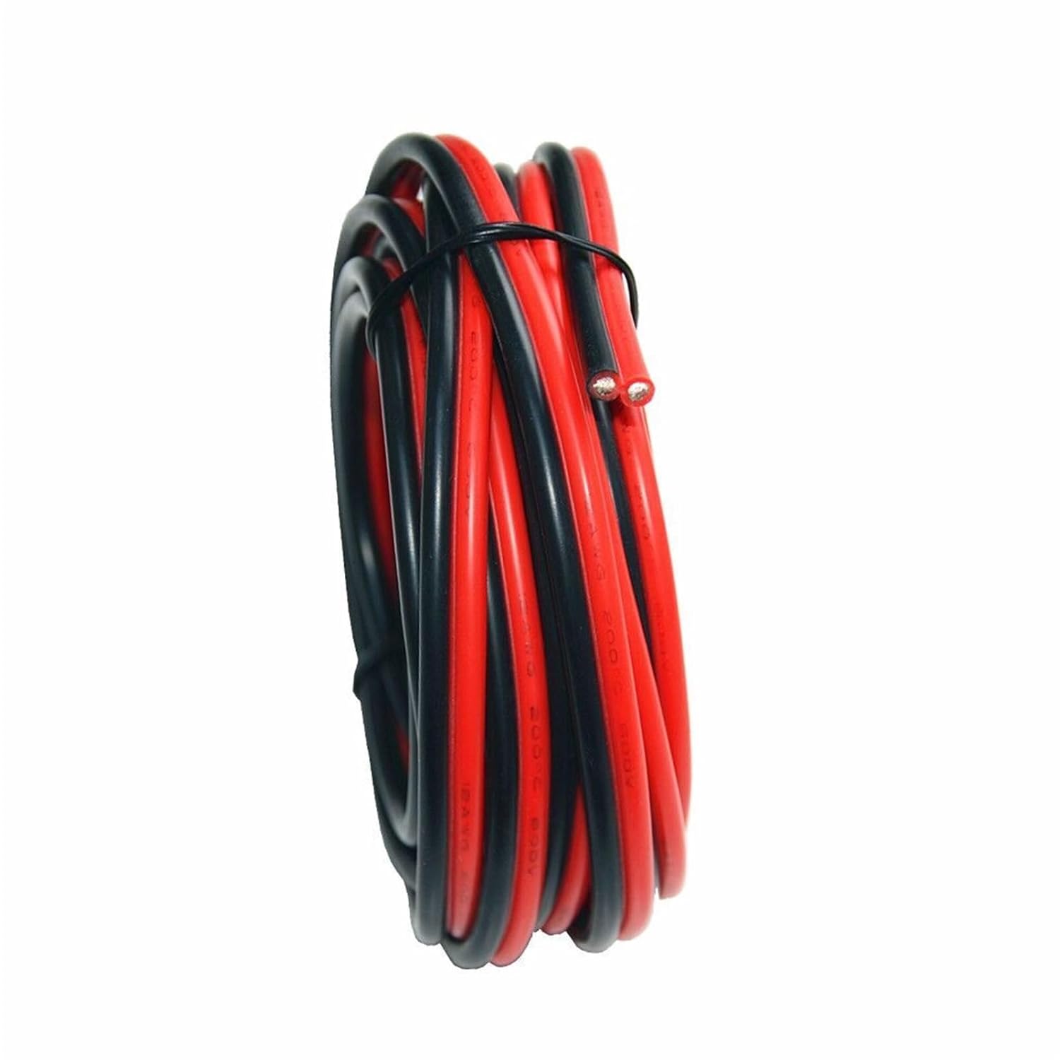 EMZCIEYDK(売店) シリコン絶縁 2導体並列電線 12AWG 600V 10m 黒 赤(3m)