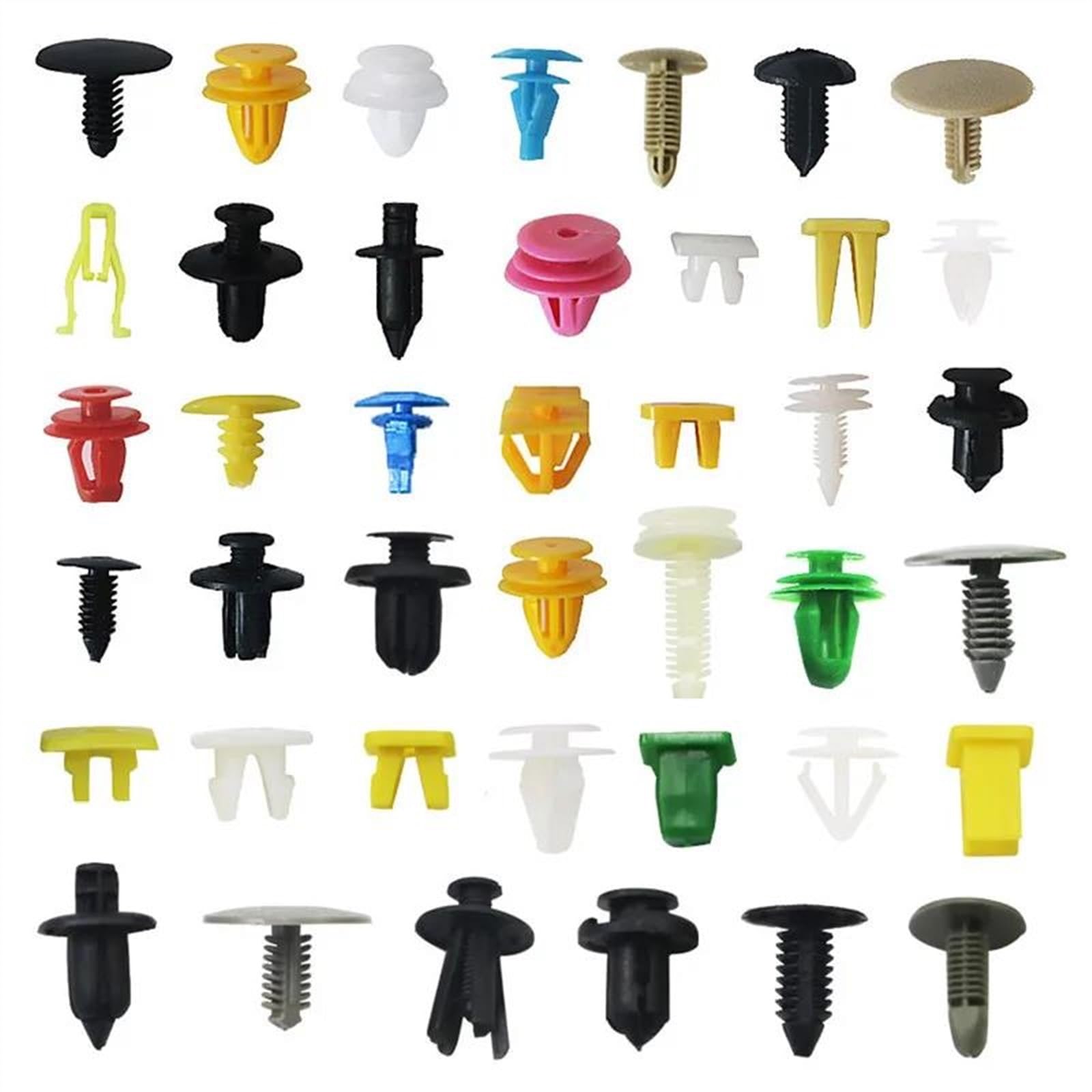 Viti e accessori 500 Pezzi Di Fissaggio Automatico Misto Clip Per Paraurti Universale Per Auto Fermo Per Rivetto Pannello Porta Parafango Fodera