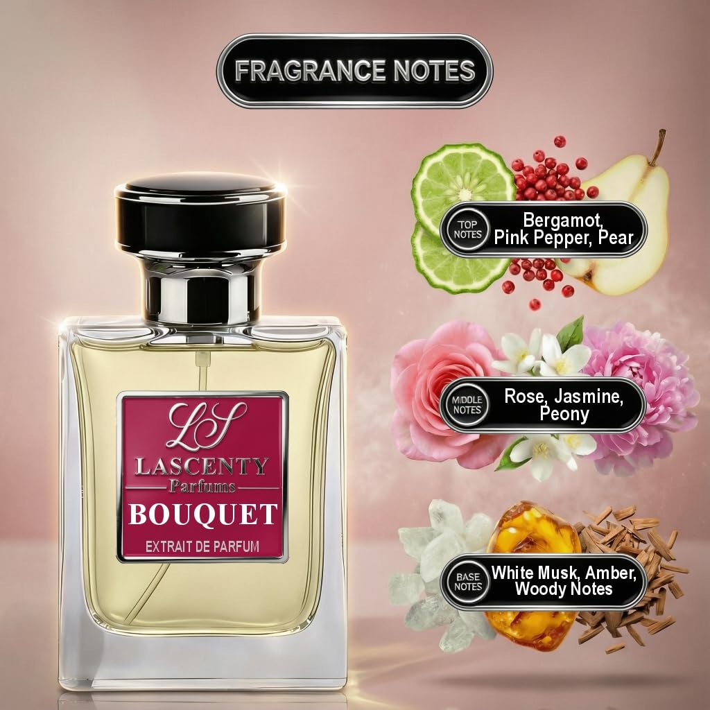 BOUQUET Comparable to SUPREME BOUQUET perfume for Women (1.7oz / 50ml) | Extrait de Parfum | Long-Lasting Floral Amber Musk Scent | Signature Luxury Fragrance - Image 2