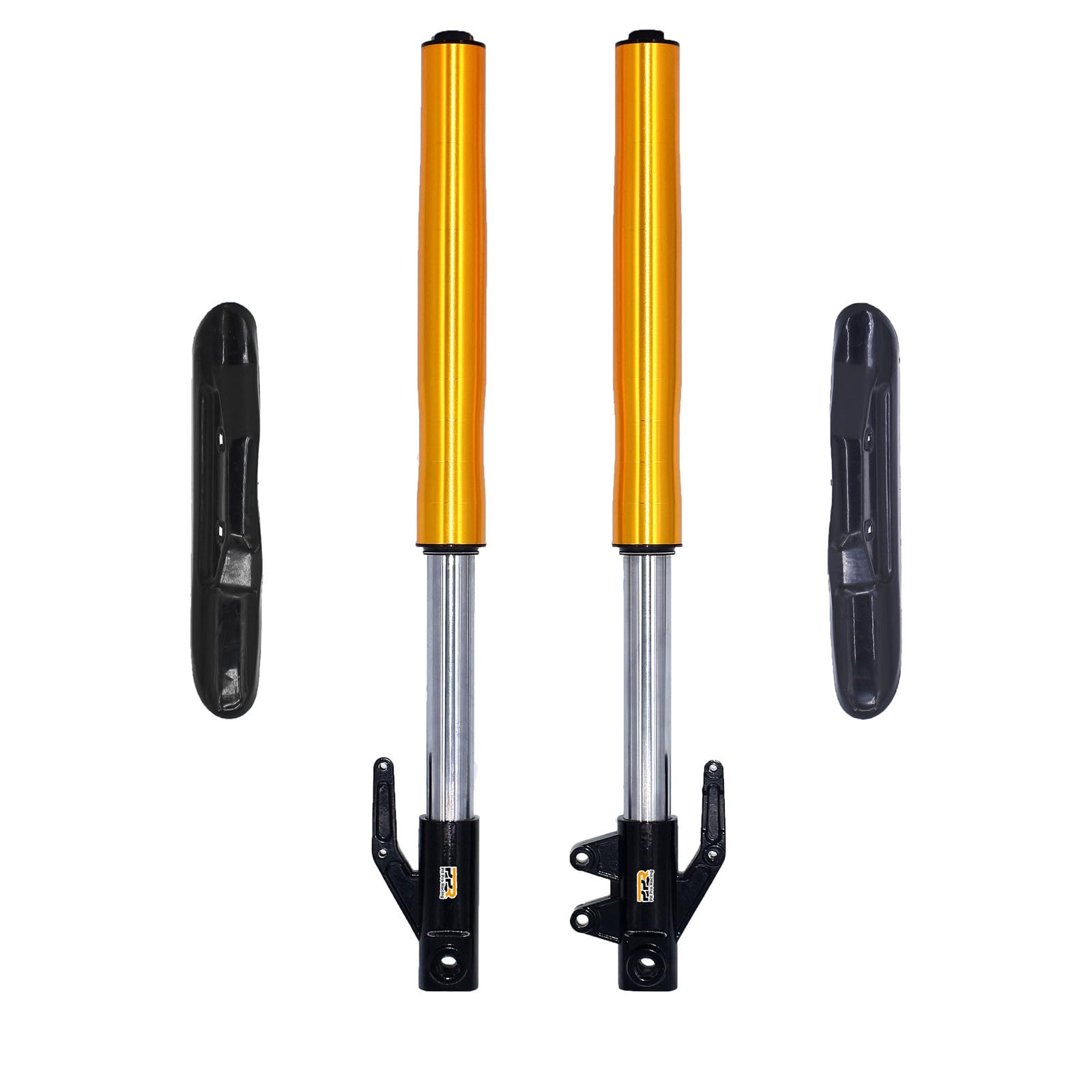 Photo 1 of 630MM Front Inverted Fork 45MM/48MM with Shock Protector Cover for Mini Pit Monkey Bike Dirt Pit Bike CRF KLX (Gold)