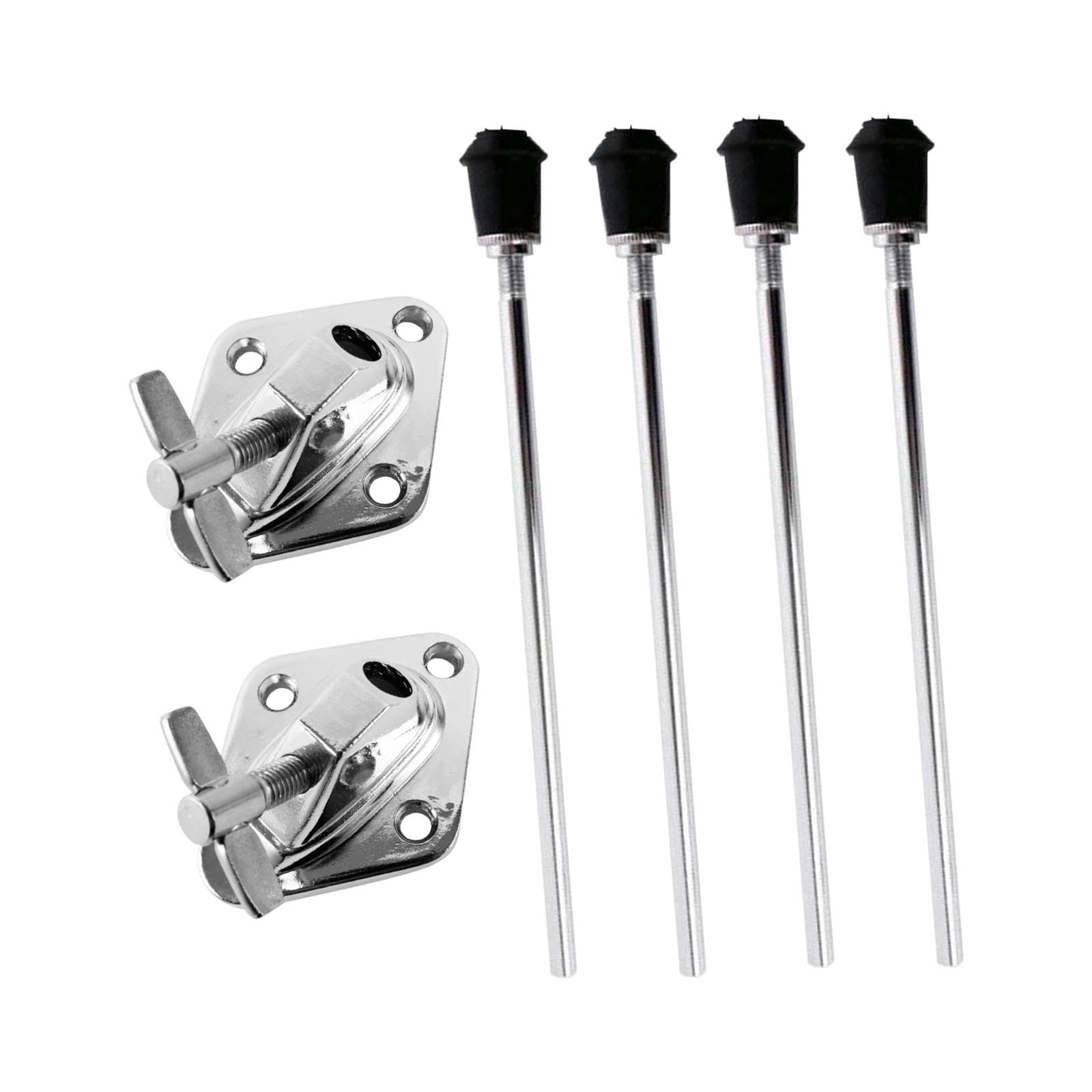 harayaa Patas de Bombo, Accesorio de percusión, Profesional, Antideslizante, Patas de Bombo para Piezas de Instrumentos de precusión, 2 Juegos