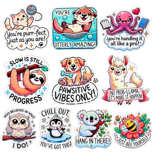 10 imanes decorativos animales para motivación y apoyo