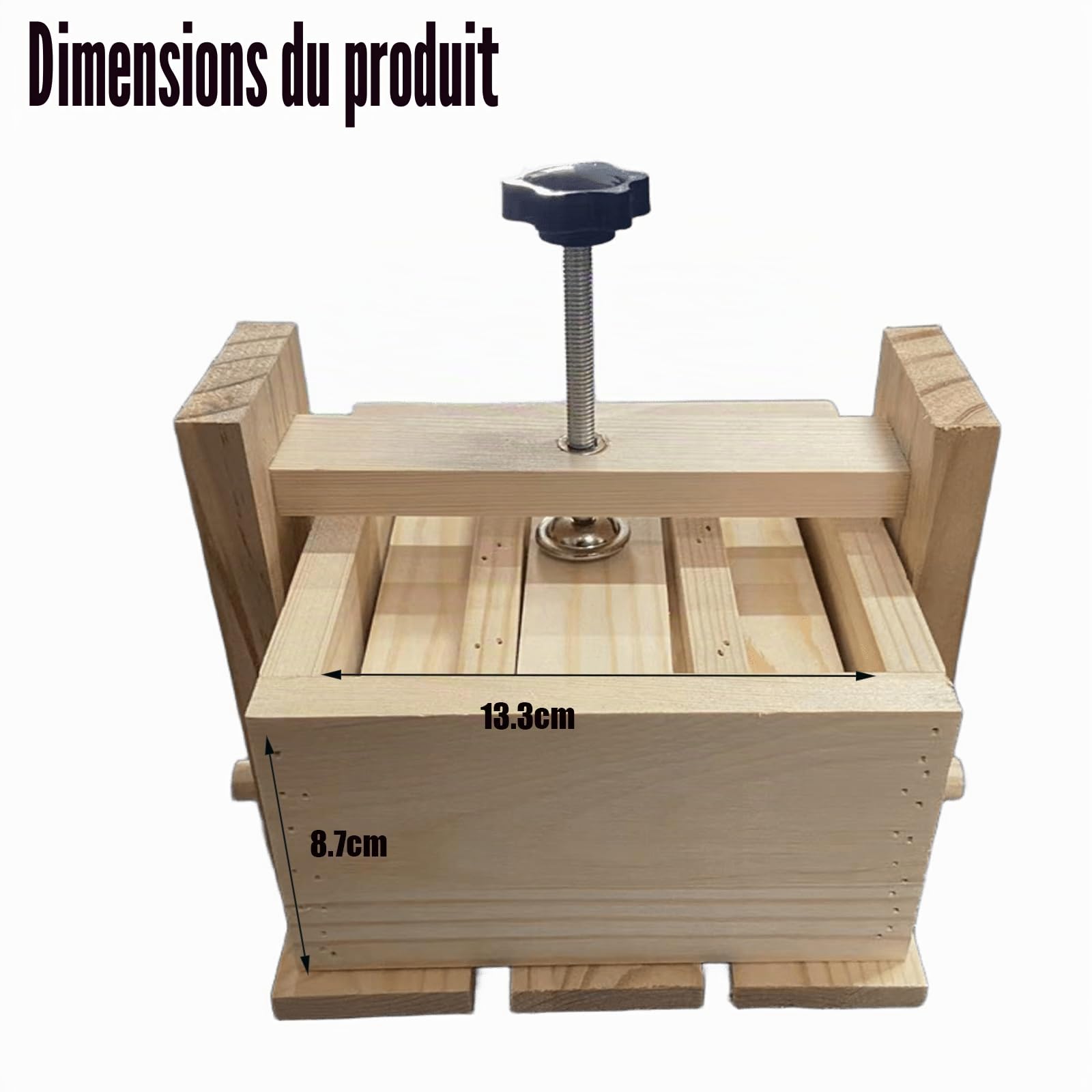 Générique Presse à Tofu, Tofu Presse Moule en Bois Tofu Égouttoir, Enlever Facilement l'eau du Tofu, Maison Tofu Maker Presse Moule Kit pour la Fabrication de Tofu, Fromage, Presse Tofu