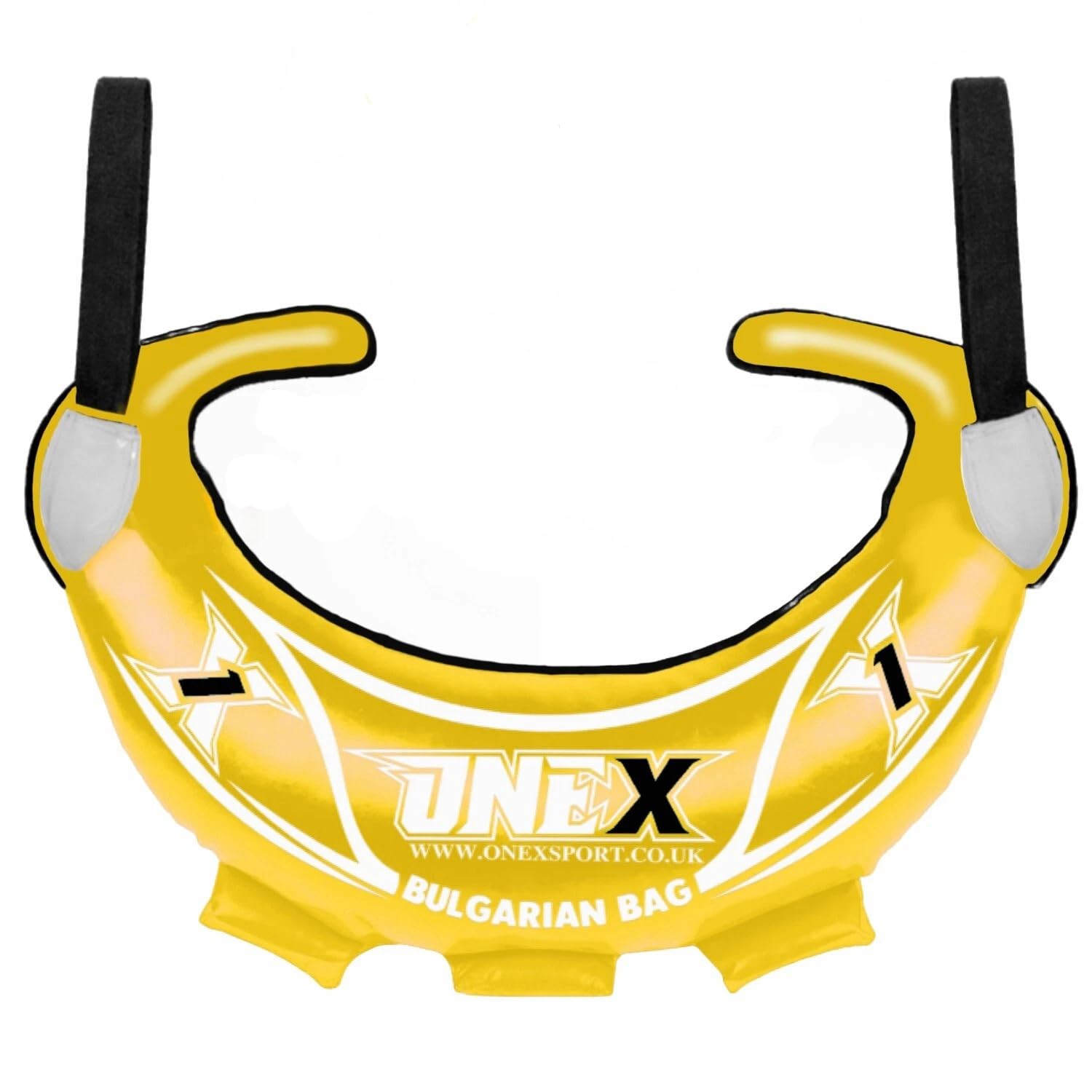 ONEX Bulgarian Bag Adjustable Weighted Filled Training Power Bag with Handles Multi-Grip Fitness Bag Core Workout Gear Functional Strength Training Home Gym Equipment (Yellow, 5KG)