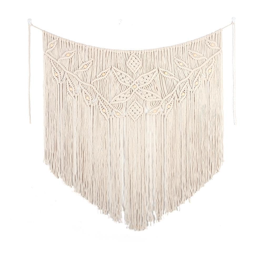 PIXZCSA Tassel Macrame Art Decor Apartment Backdrop Gift Elegant Woven Wall Hanging Tapestry For Modern Homes Desk Fireplace