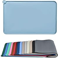 Vista 16 de AUDWUD - Tapete de silicona, impermeable y antideslizante para alimentos de perros y gatos, para tazón de mascotas