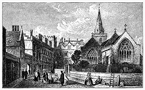 Oxford Pembroke College Nview Of Pembroke College On The Campus Of Oxford University Oxford England Wood Engraving English C1885 Poster Print by (18 x 24)