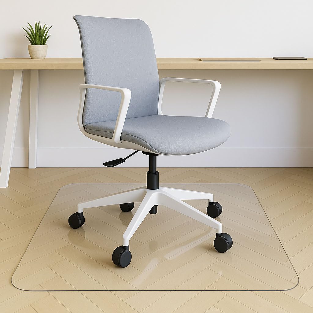 PROFOLIO Bodenschutzmatte – Premium Schutzunterlage für Büro & Homeoffice - Rutsch & Rollenfester Kratzschutz für Hartböden - Bürostuhlschutz