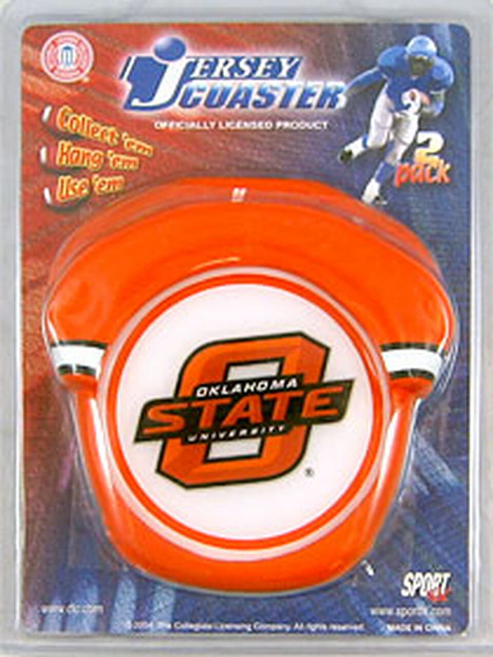 NCAA Oklahoma State Cowboys Coaster Set Jersey Style, Team Colors, One Size