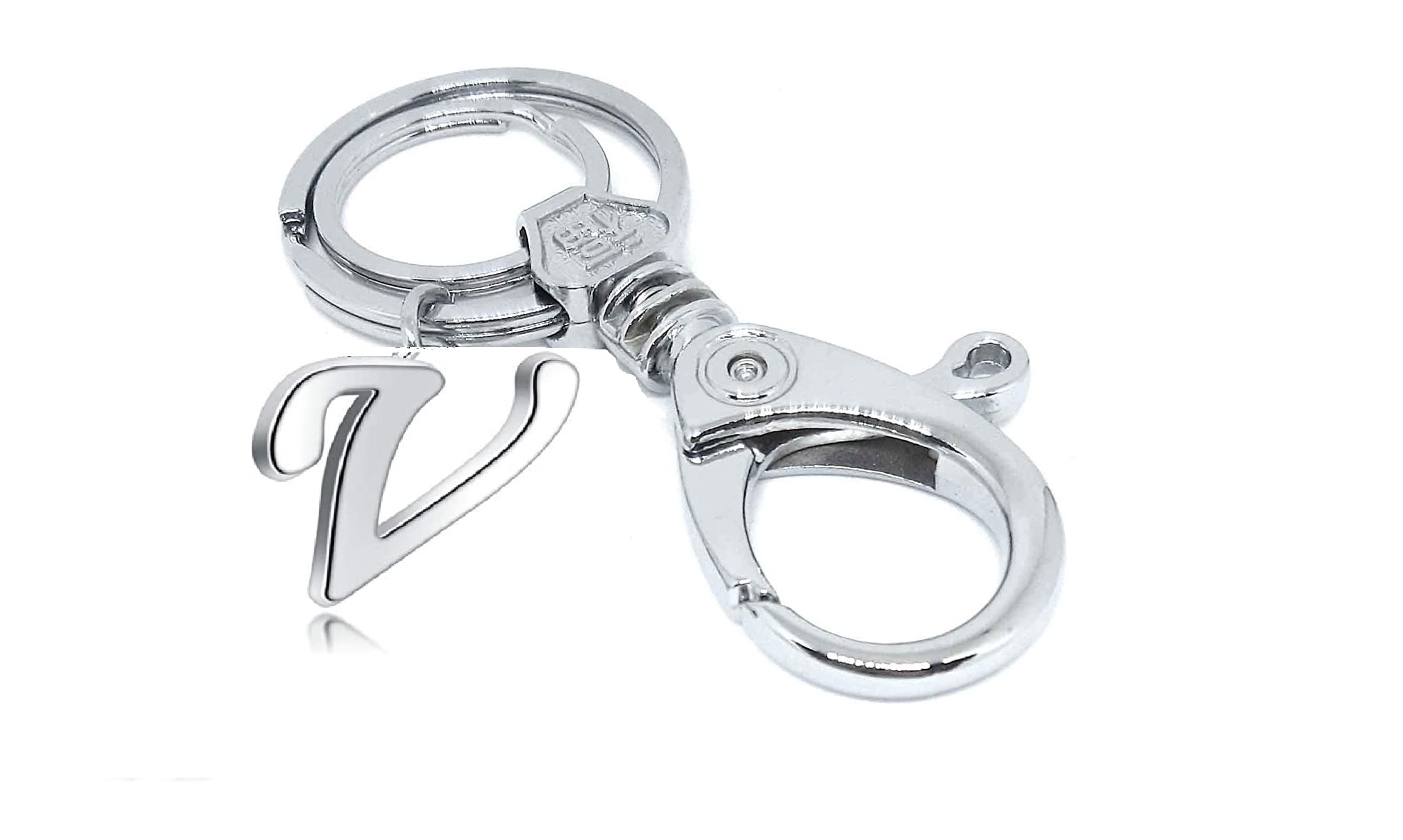 mundkar Alphabet initial Key chain Ring Hook for Car Bike Home-picture-54