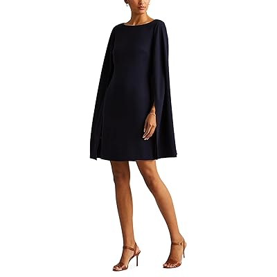 Lauren Ralph Lauren Cape Georgette Cocktail Dress Women