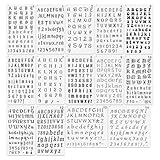 1/2 Letter Stencils for Painting on Scrapbook Journal Wood Small Number Template Paint Stencils on Art Craft Canvas Wall Fabric Rock (letter14)