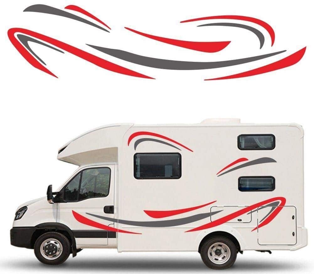 Adesivo laterale for autoCamper Strisce universali for camper Decorativo Camper Vans Caravan Decalcomanie Adesivo in vinile Grafica Strisce laterali for carrozzeria Decalcomania Accessori
