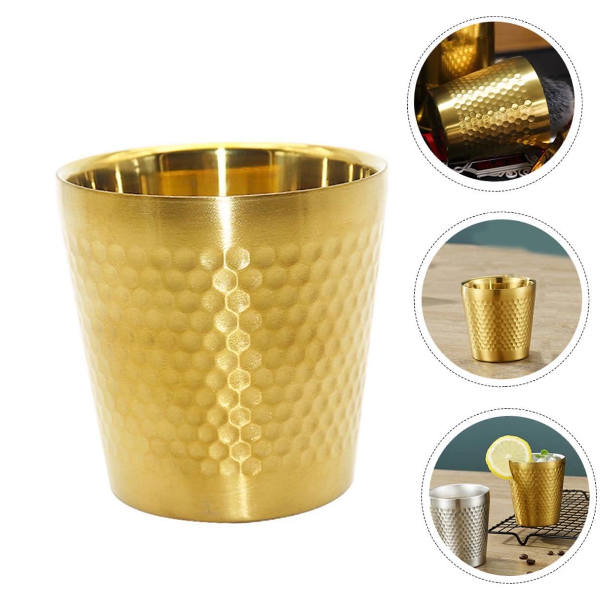 MAGICLULU 4piezas Tazón De Afeitar Inoxidable y Resistente Al Agua Para Jabón Afeitar Para Barberías y Doméstico